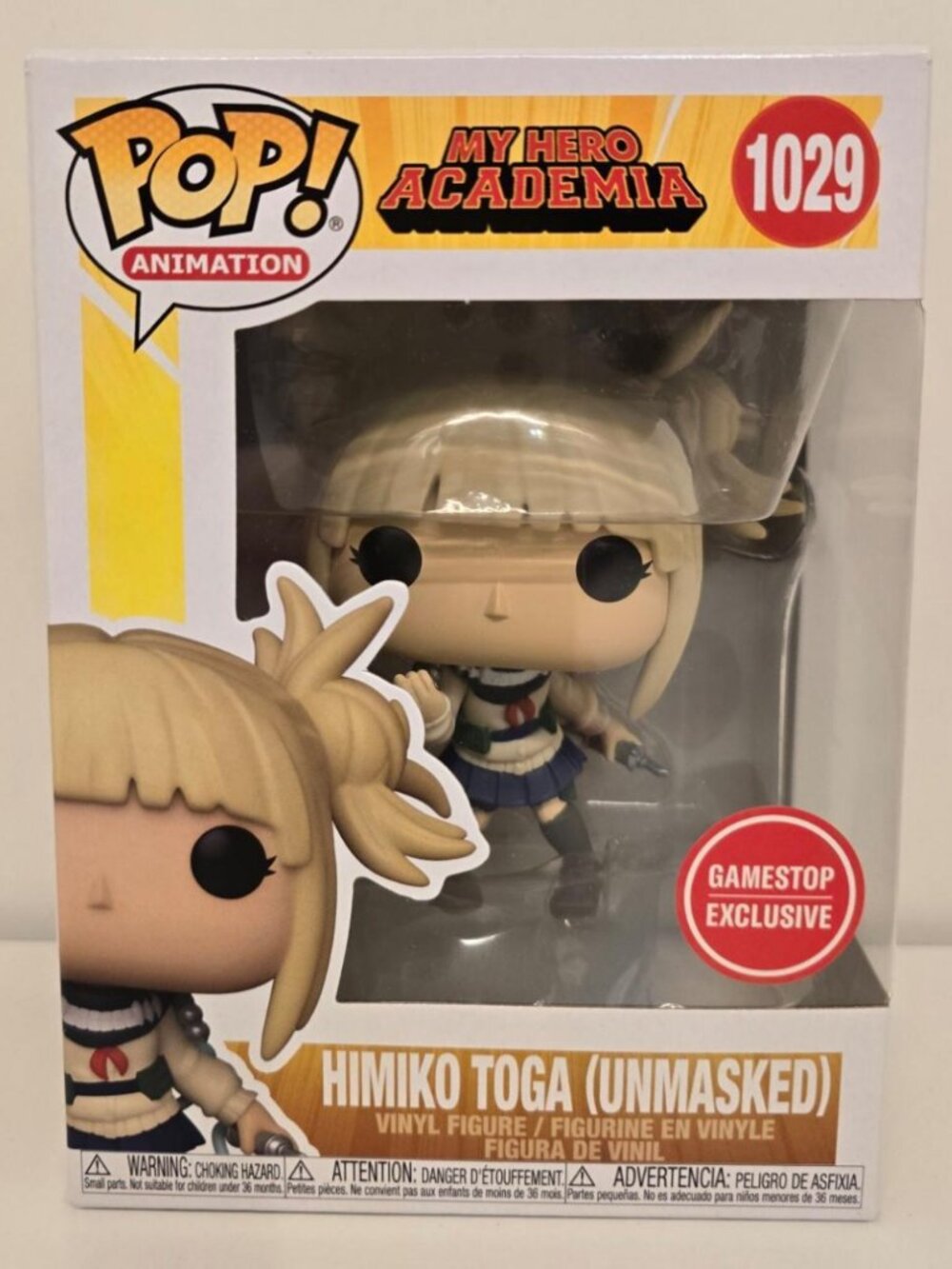 Funko Pop! My Hero Academia - Himiko Toga (Unmasked) #1029 - Gamestop Exclusive